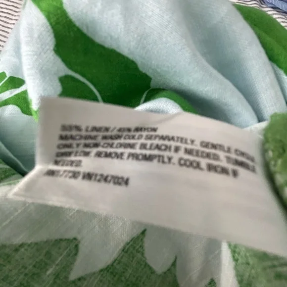 kate spade Green and Light Blue Floral Long Sleeve Midi Dress - Picture 9 of 9